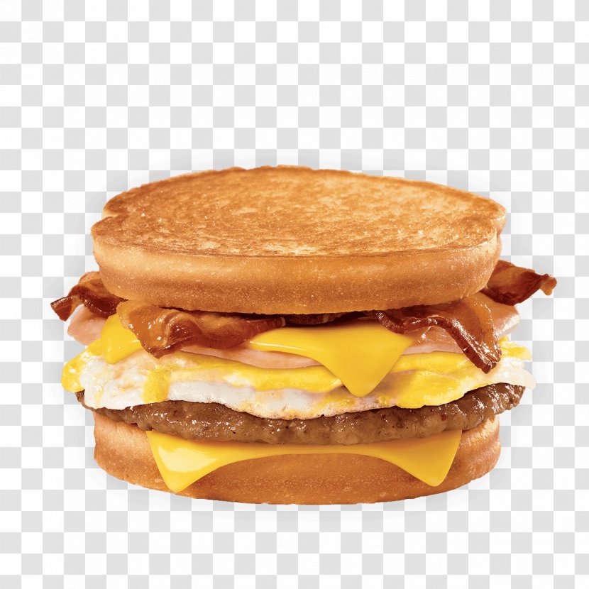 Breakfast Sandwich Cheeseburger Bacon Hamburger - Cheese Transparent PNG