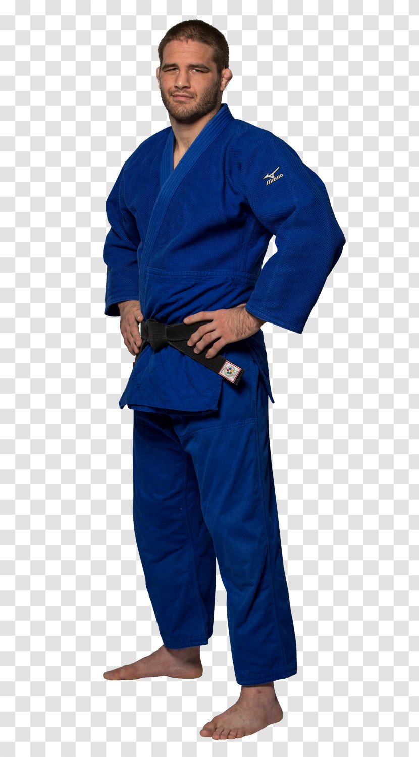 Judogi International Judo Federation Blue Karate Gi - Sleeve - Jimmy Pedro Transparent PNG