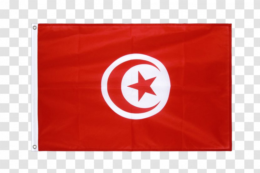 Flag Of Tunisia Fahne Rectangle - Text Transparent PNG