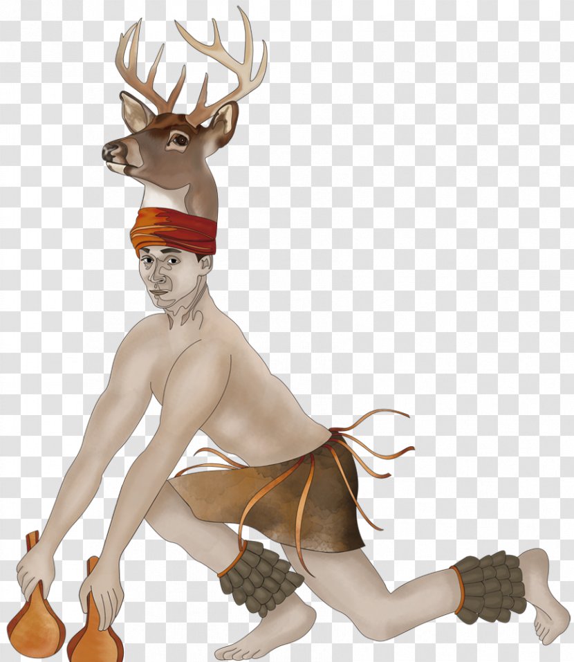 Reindeer Danza Del Venado Red Deer Dance Art - Party Transparent PNG