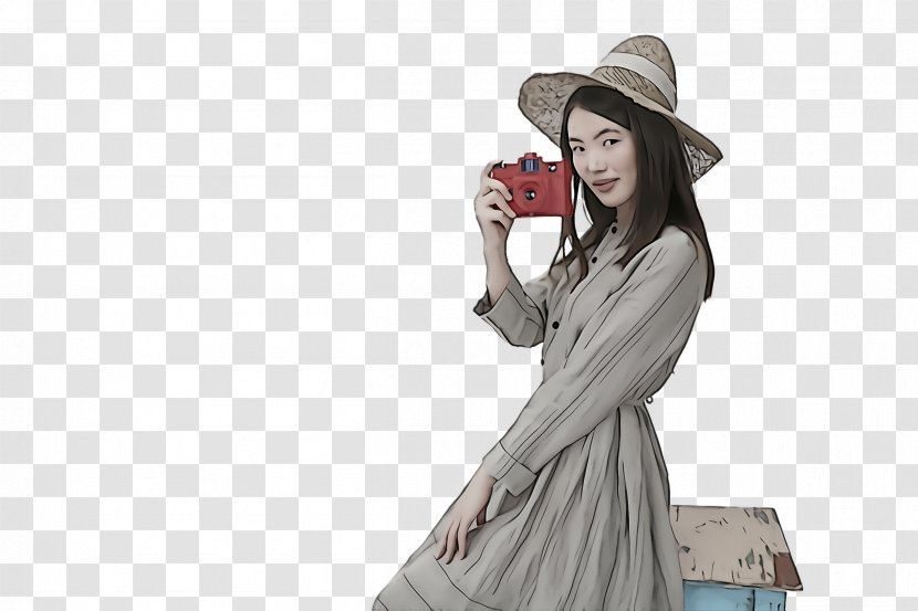 Clothing Sun Hat Outerwear Fashion - Sleeve - Model Dress Transparent PNG