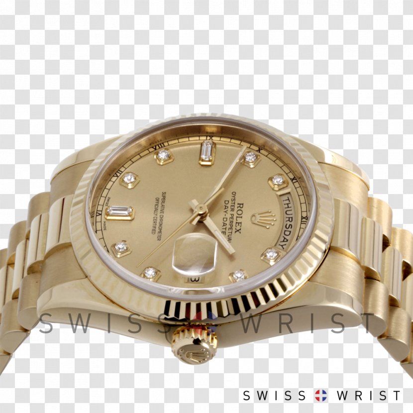 Rolex Day-Date Watch Strap Gold Platinum - Silver Transparent PNG