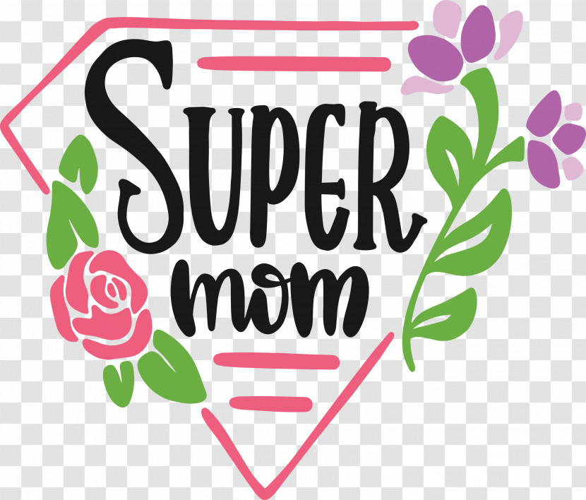 Mothers Day Super Mom Transparent PNG