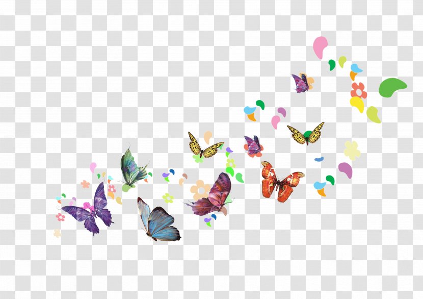 Butterfly Poster Download - Triangle Transparent PNG