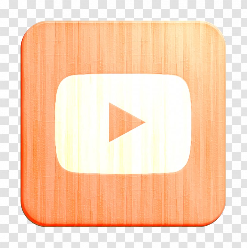 Icon Social Media Youtube Peach Material Property Transparent Png
