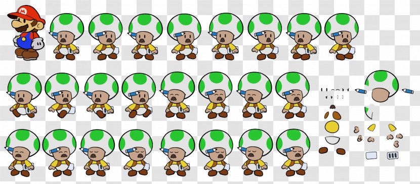 Paper Mario: The Thousand-Year Door Toad Mario Series Sprite - Behavior - Online Shopping Transparent PNG