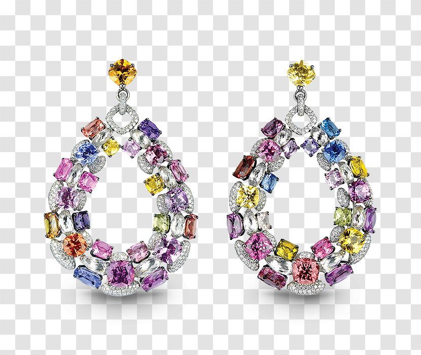 Earring Amethyst Jewellery Sapphire Jacob & Co - Carat - Diamond Stud Earrings Transparent PNG