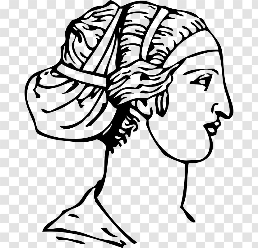 Ancient Greece Greek Hairstyle - Mythology Transparent PNG