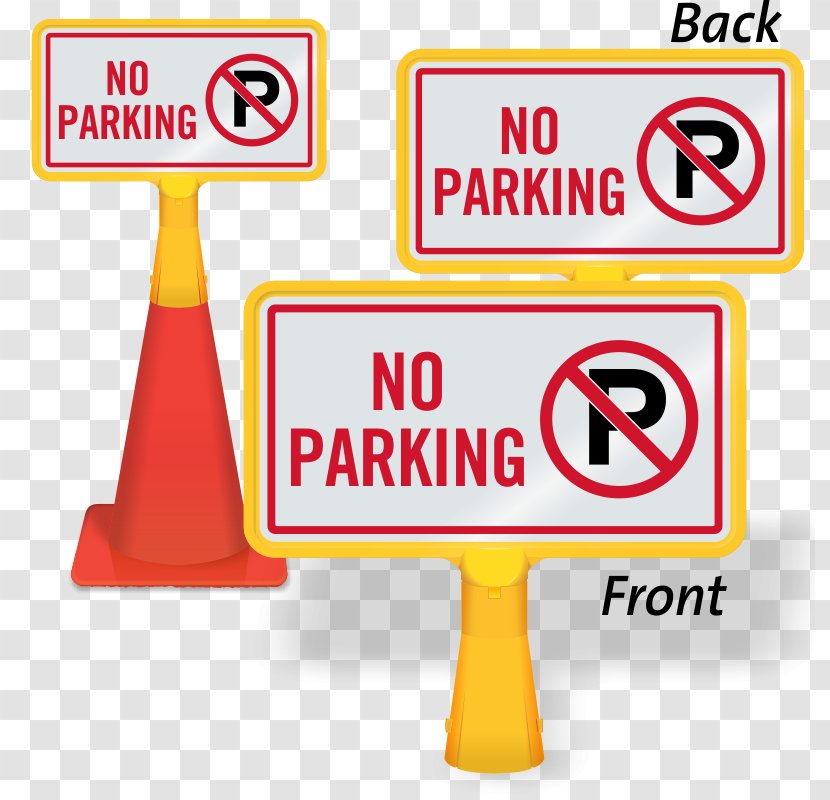 Valet Parking Car Park Cone Sign - Brand - Street Transparent PNG
