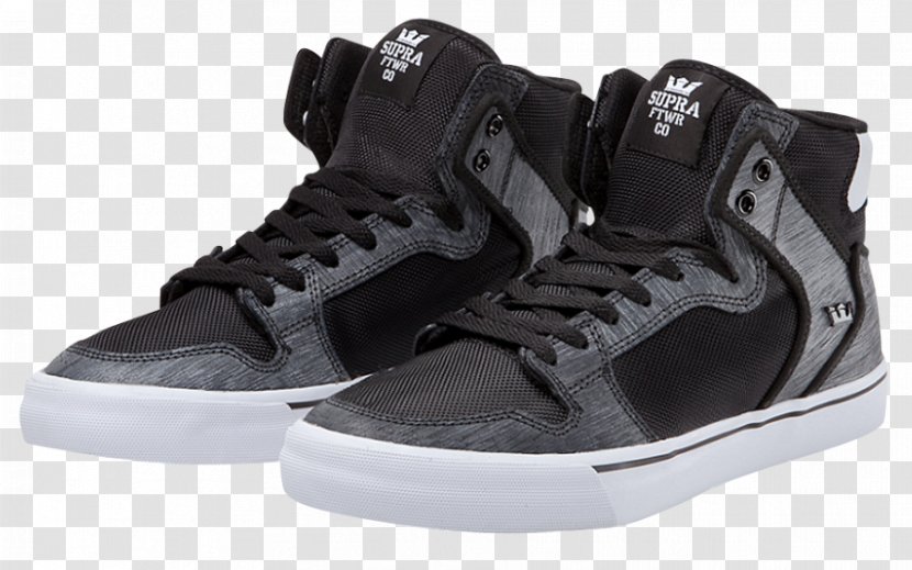 Skate Shoe Supra Sneakers White - Grey Transparent PNG