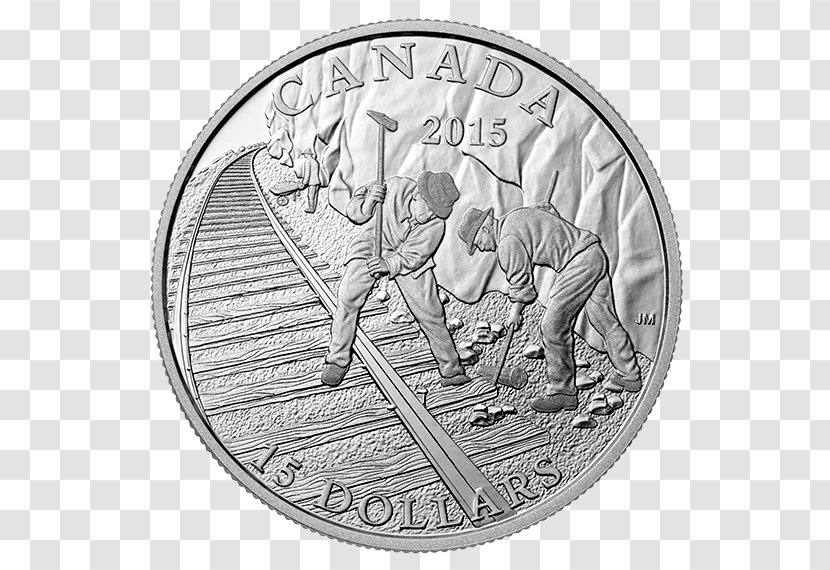 Silver Coin Canada Dollar - Lunar Series - Pikes Peak Railway Transparent PNG