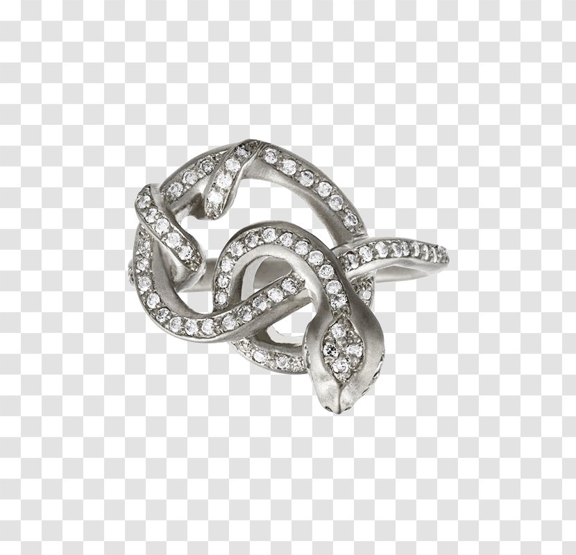 Earring Silver Jewellery Brooch - Ouroboros Rings Transparent PNG