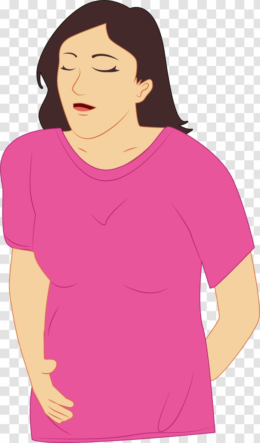 T-shirt Woman Comfort - Heart - Uncomfortable Pregnant Women Transparent PNG