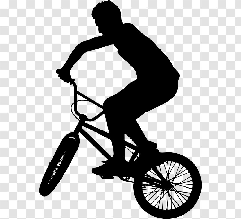 BMX Bike Bicycle Silhouette - Drivetrain Part - Bmx Transparent PNG