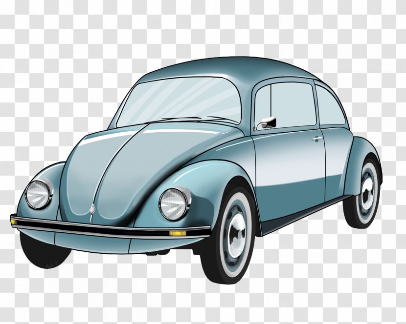 Volkswagen Beetle Car Type 2 Clip Art - Brand - IndyCar Cliparts Vintage Transparent PNG