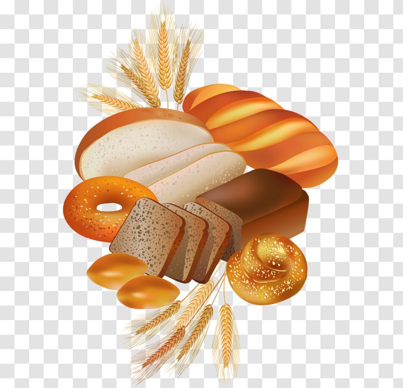 Bakery Rye Bread Bagel Croissant - Vienna Sausage - Vector Transparent PNG