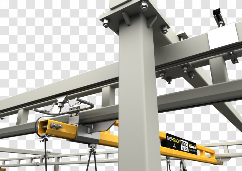 Hoist Overhead Crane Beam Gantry - Metal Transparent PNG