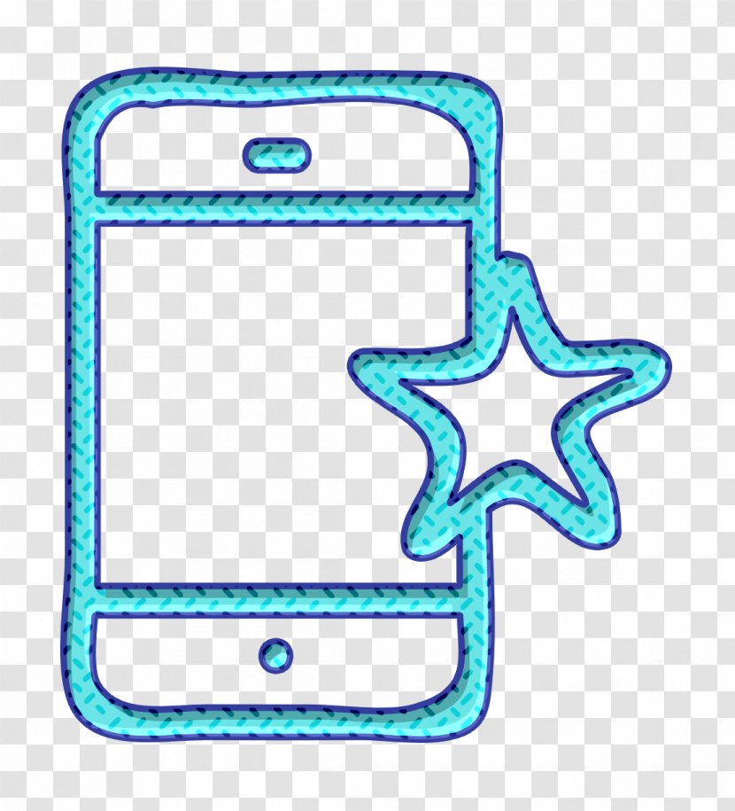 Cell Icon Device Favourite - Technology Turquoise Transparent PNG