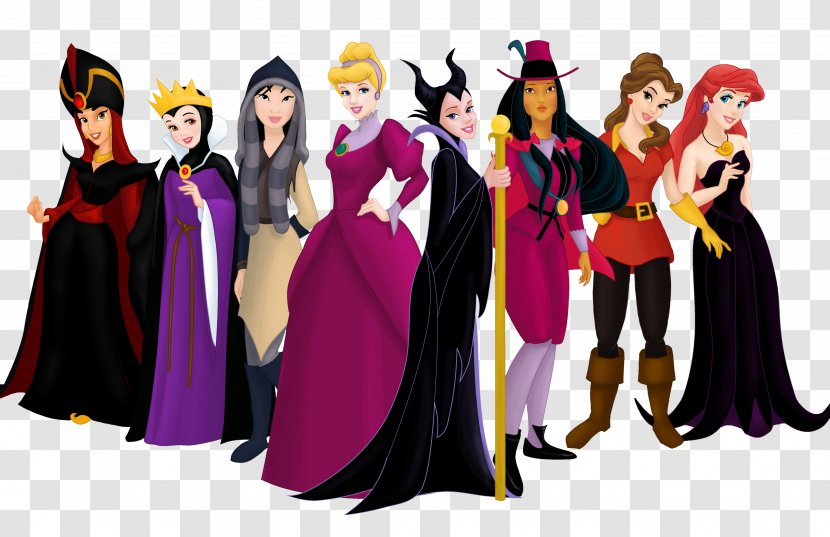 Ariel Princess Aurora Snow White Fa Mulan Belle - Disney - Evil Princesses Clipart Picture Transparent PNG