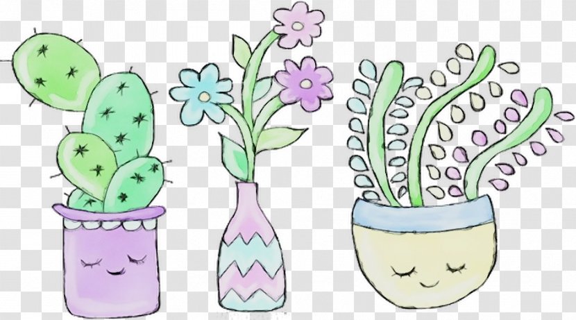 Flowerpot Plant Clip Art Flower Stem Transparent PNG