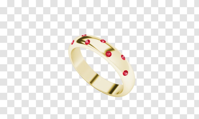 Wedding Ring United Kingdom Ruby Bangle - Gold Transparent PNG