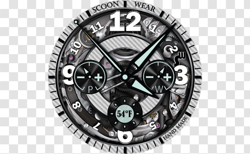 Rim Wheel Metal Clock Font Transparent PNG