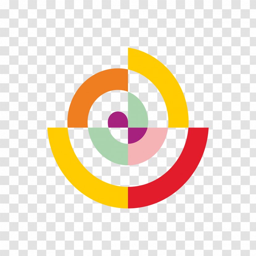 T-shirt Spiral Clip Art - Yellow - Multicolor Target Pattern Transparent PNG