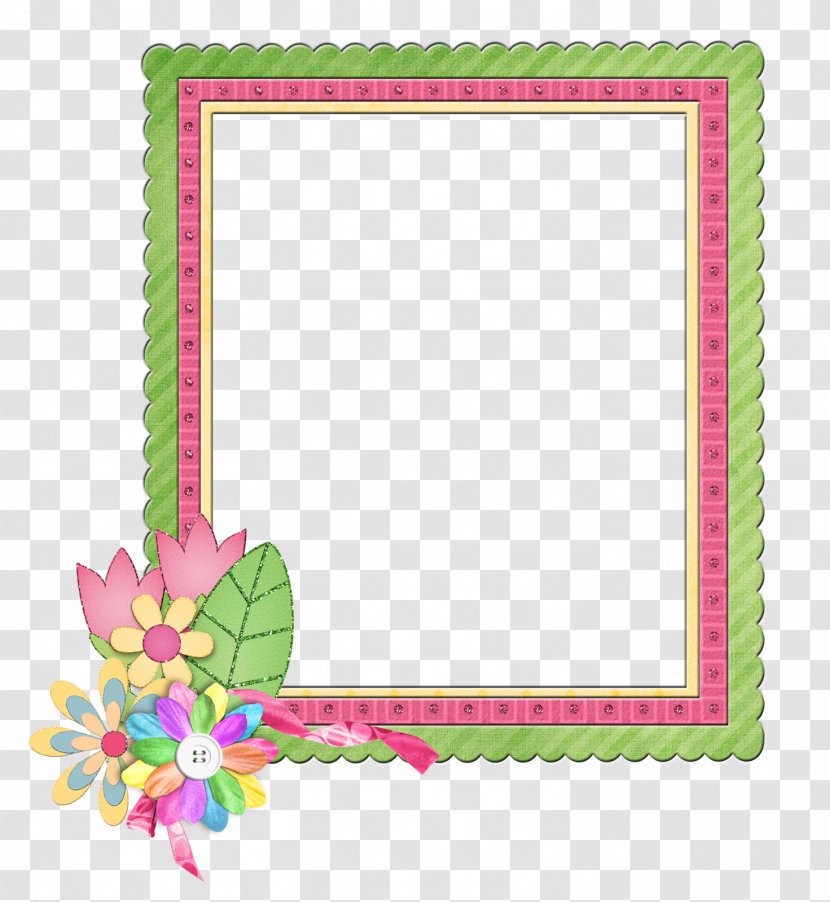 Picture Frames Flower Floral Design Party Scrapbooking - Invitation Flowers Transparent PNG