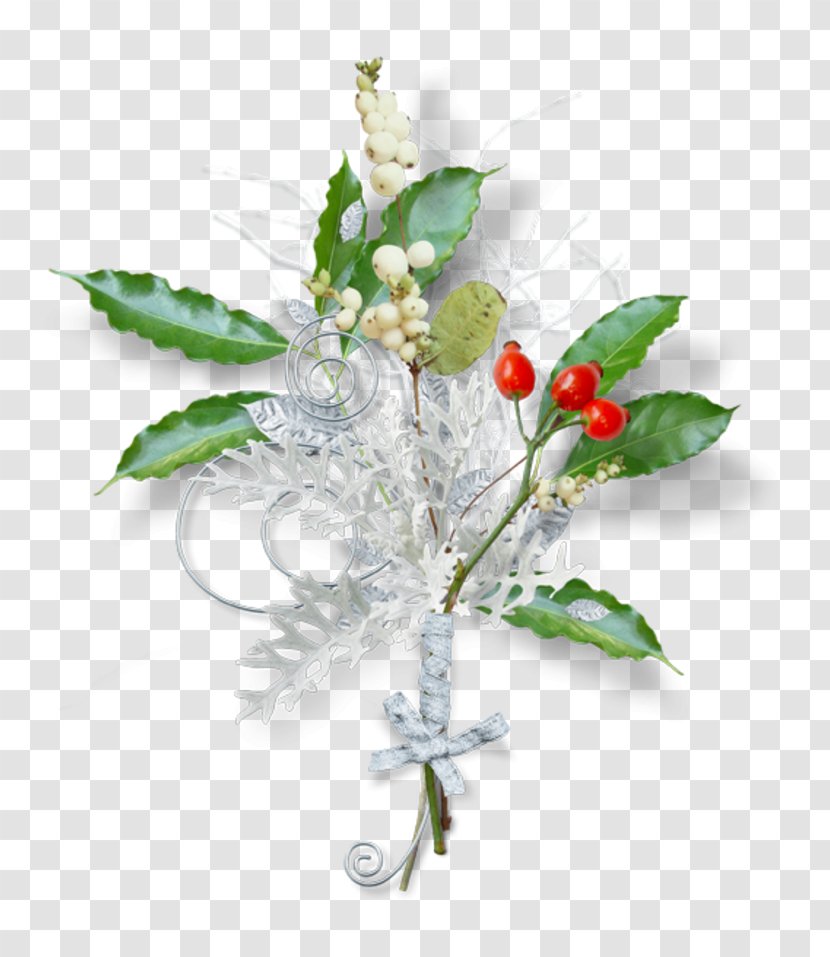 Christmas Day Clip Art Image GIF - Digital - Houx Transparent PNG