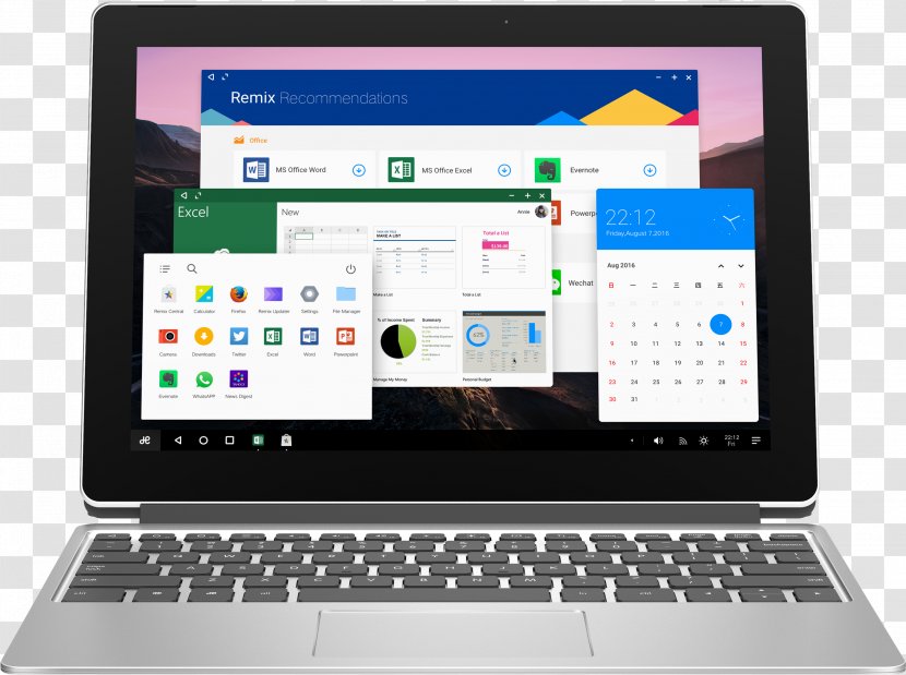 Laptop Pixel C Android Remix OS Operating Systems Transparent PNG