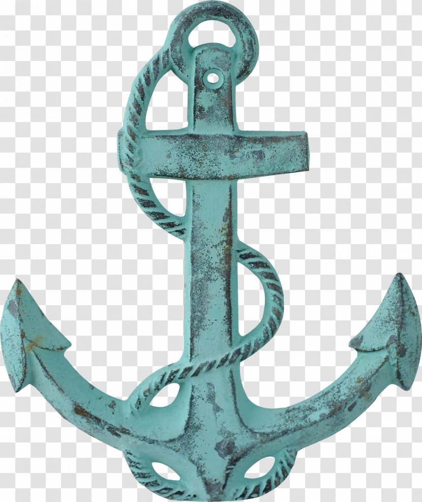 Anchor Ship Piracy Clip Art - Turquoise - Copper Blue Transparent PNG