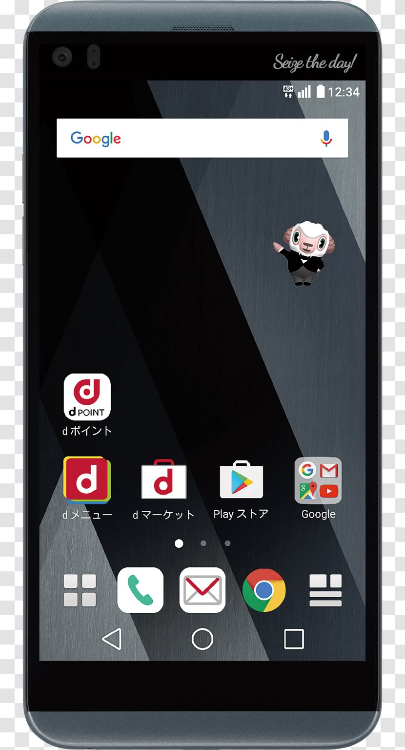 LG V20 L-01J Q8 NTT DoCoMo LTE - Communication Device - Smartphone Transparent PNG