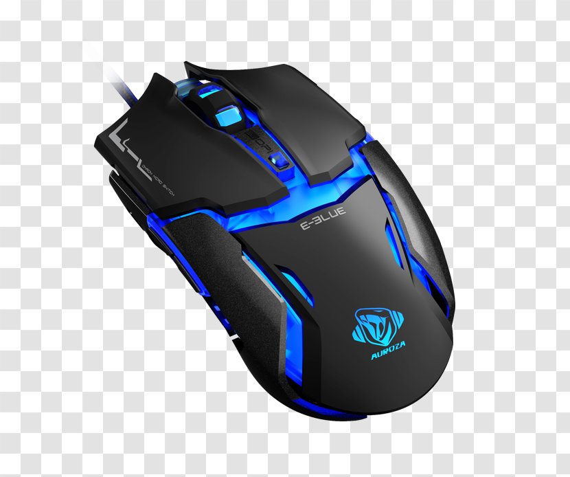 Computer Mouse E-Blue Auroza Type-IM Keyboard Gaming Mouse, Black/blue Keypad - Personal Protective Equipment Transparent PNG
