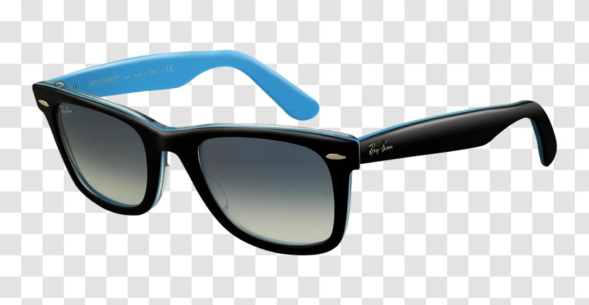 Ray-Ban Wayfarer Original Classic Sunglasses New - Blue Transparent PNG
