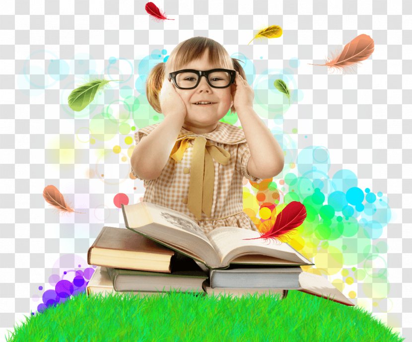 Child Reading Book Glasses Eye - Vision Care Transparent PNG