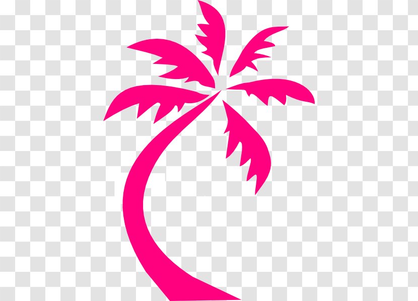 Palm Trees Clip Art Coconut Vector Graphics - Seaside Resort - Pink Tree Transparent PNG