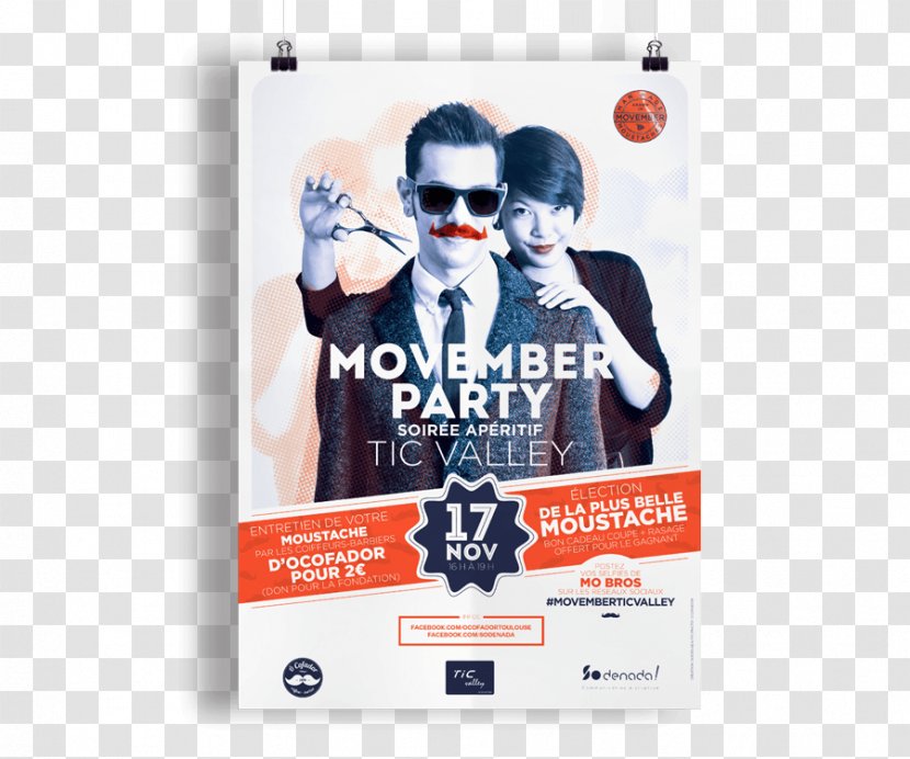 Poster Brand - Movember Flyer Transparent PNG
