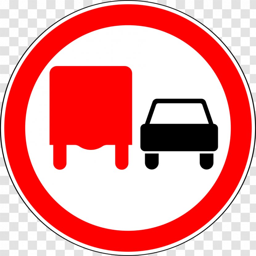 Traffic Sign Car Vehicle Overtaking - Truck - Road Transparent PNG