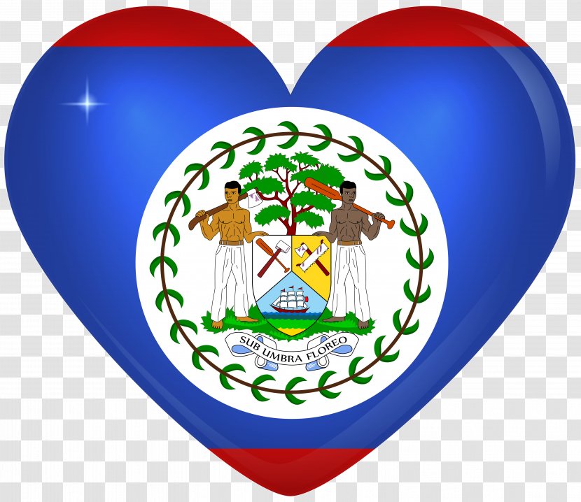 Flag Of Belize National Royalty-free - Heart Transparent PNG