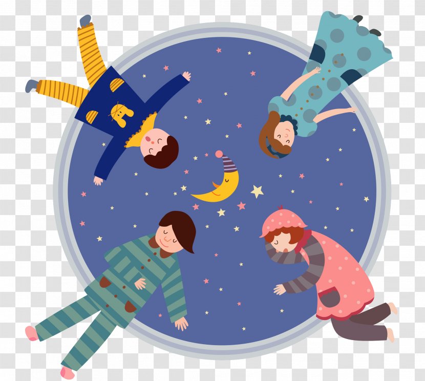 Child Sleep Illustration - The Children Are Sleeping Transparent PNG