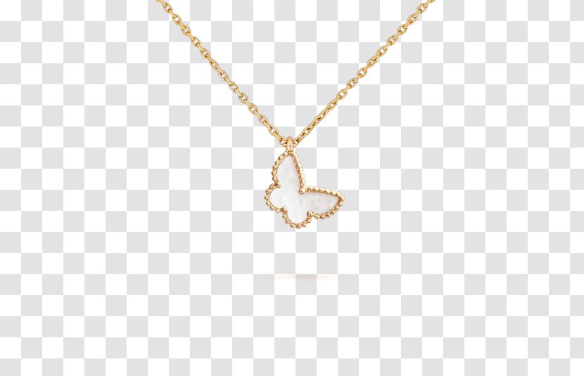 Van Cleef & Arpels Charms Pendants Necklace Earring Gold - Handbag Transparent PNG