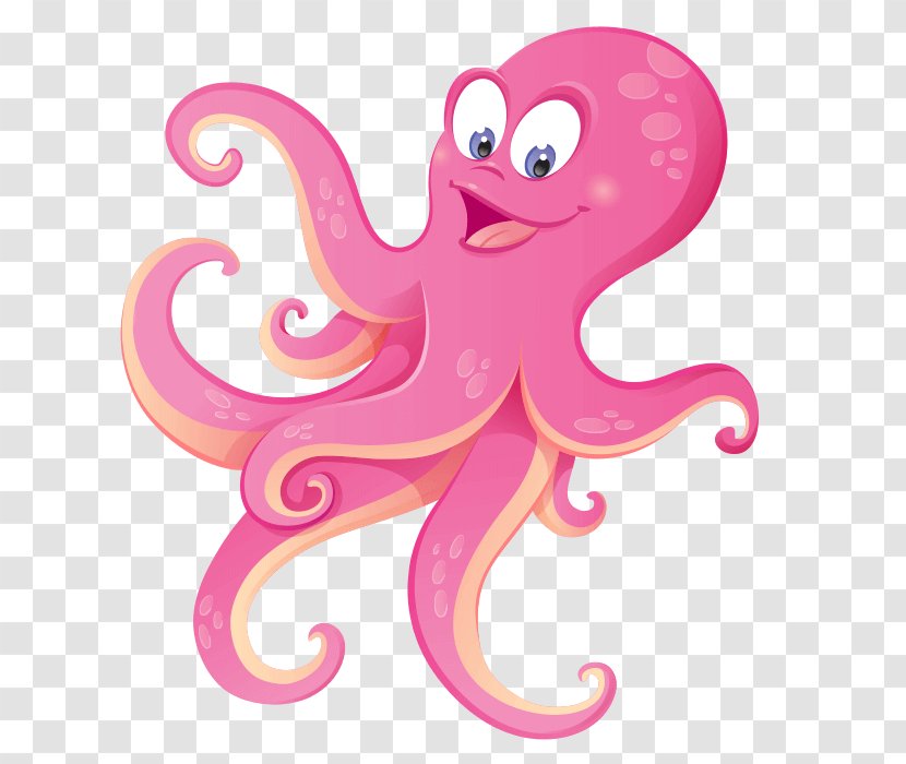Polyp Drawing Sticker Wall Decal - Octopus Transparent PNG