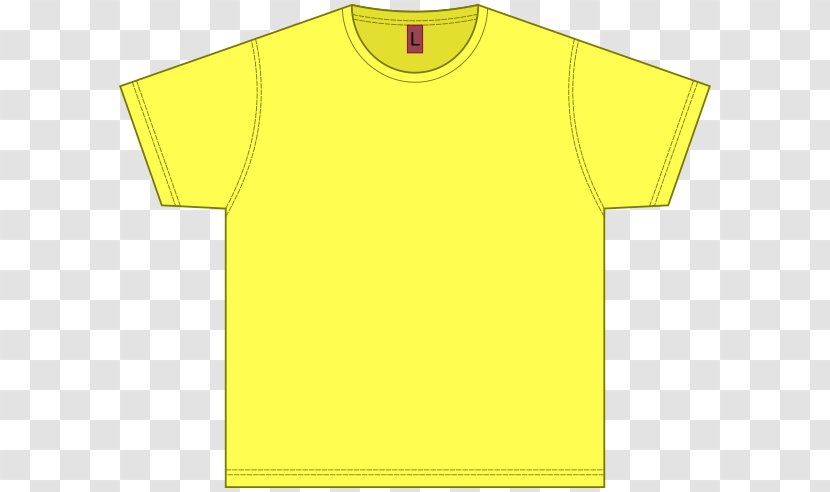 T-shirt Polo Shirt Clip Art - Yellow Transparent PNG