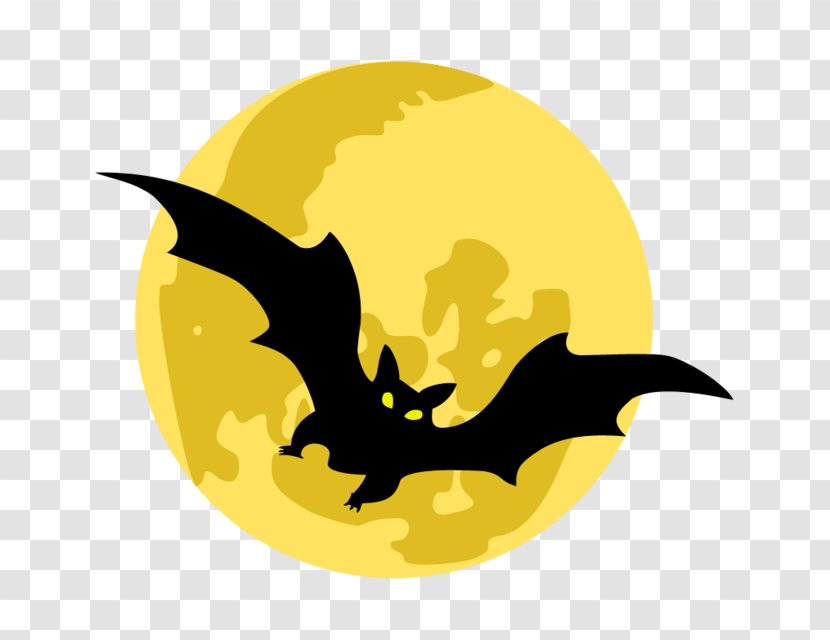 Bat Haunted House Sticker Clip Art - Yellow Transparent PNG