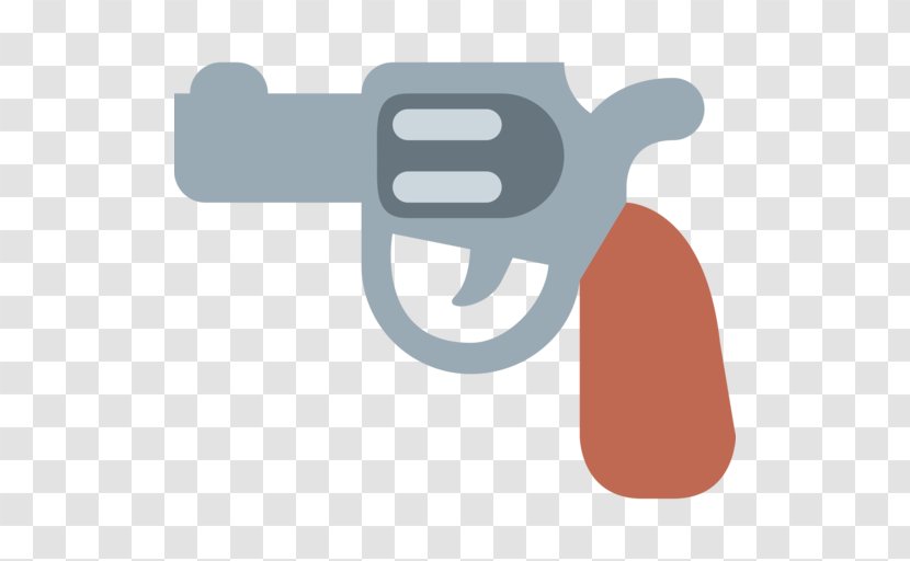 Firearm Emoji Pistol Handgun - Watercolor Transparent PNG
