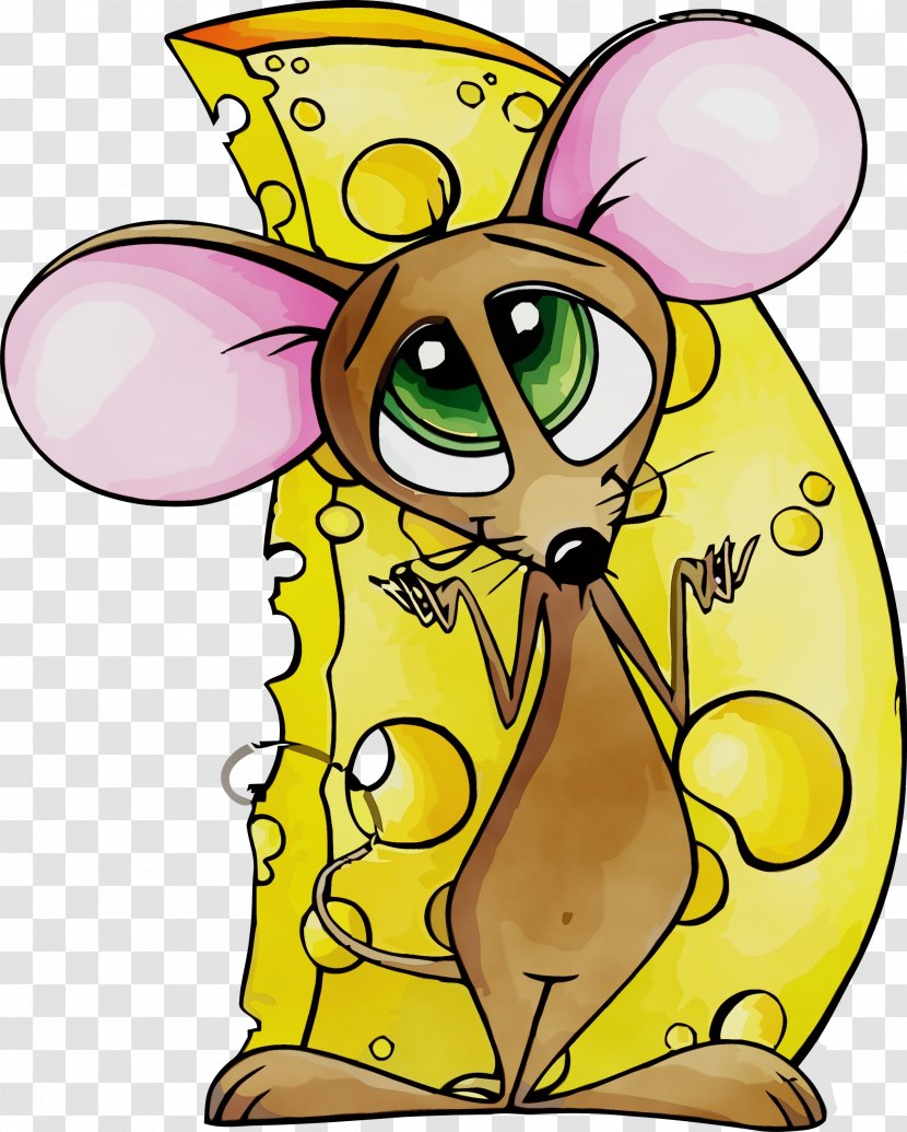 Cartoon Yellow Mouse Pest Transparent PNG
