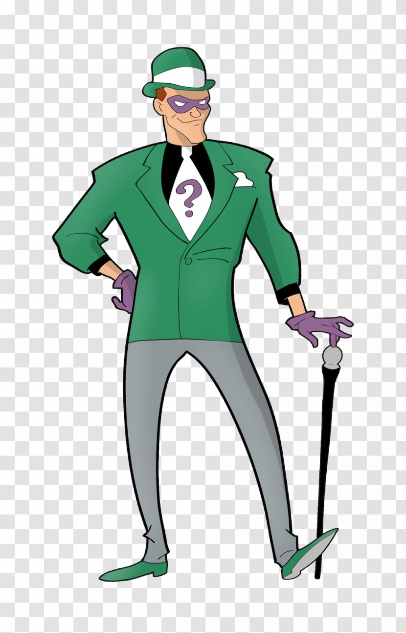 Riddler Batman Joker Two-Face Poison Ivy - Human Behavior - Cartoon Character Transparent PNG