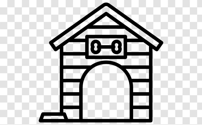 Dog Houses Kennel Clip Art - Black And White Transparent PNG