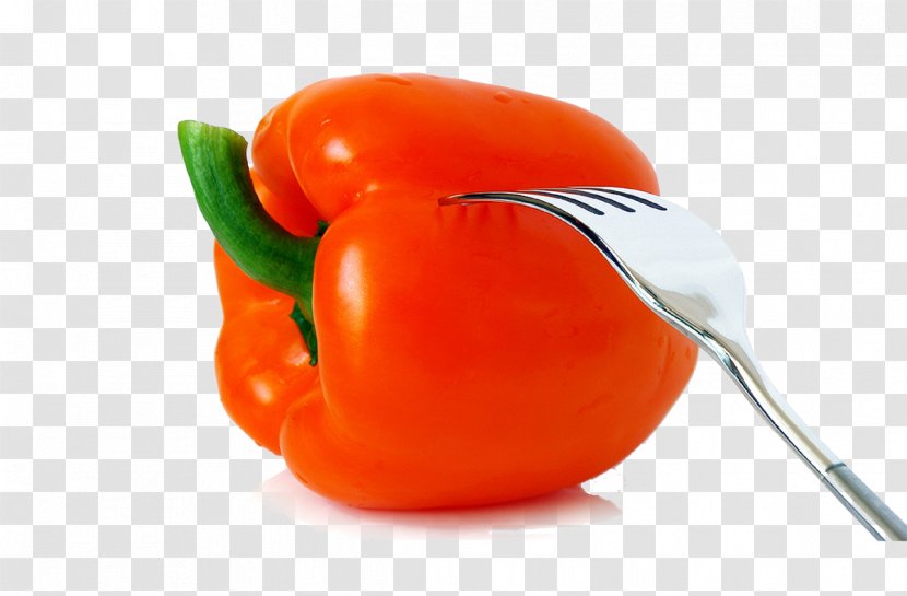 Habanero Bell Pepper Cayenne Tomato Vegetable - Orange - Fork Caijiao Transparent PNG
