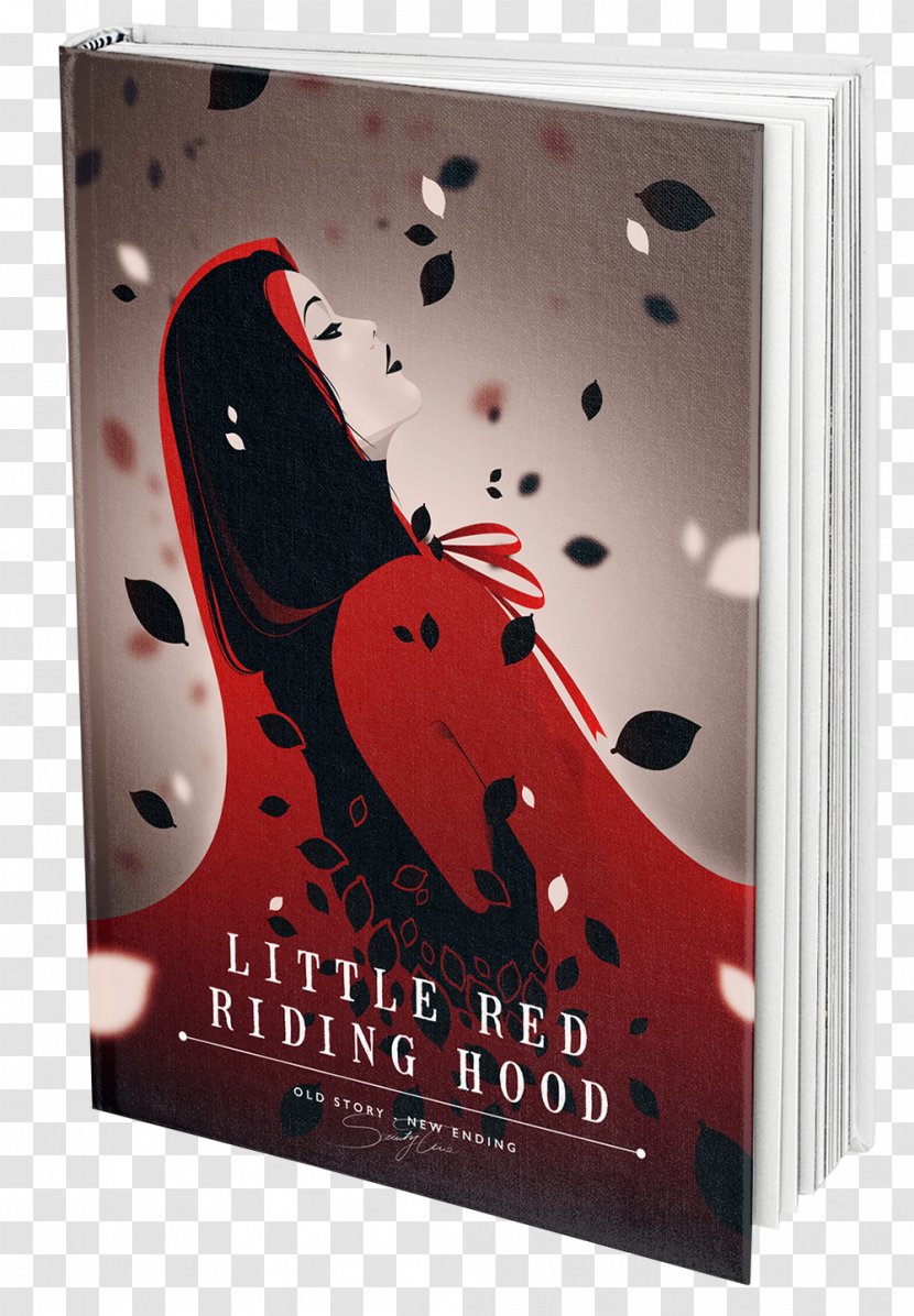 Little Red Riding Hood Poster Big Bad Wolf Film - Old Book Cover Transparent PNG